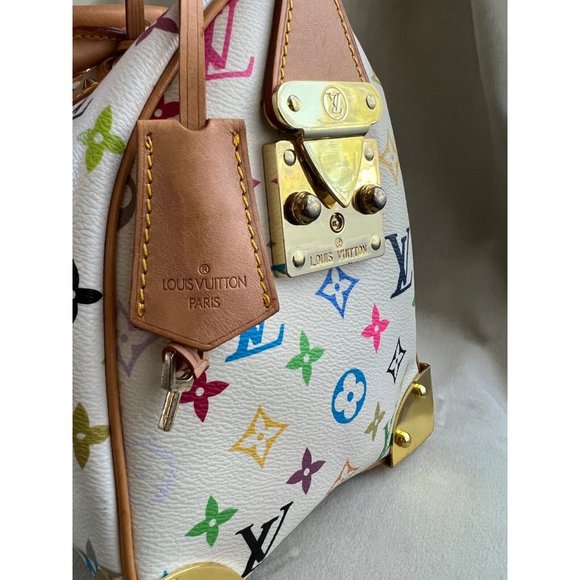 Louis Vuitton x Takashi Murakami Speedy 30 Tote Bag Multicolor Purse - Picture 5 of 14